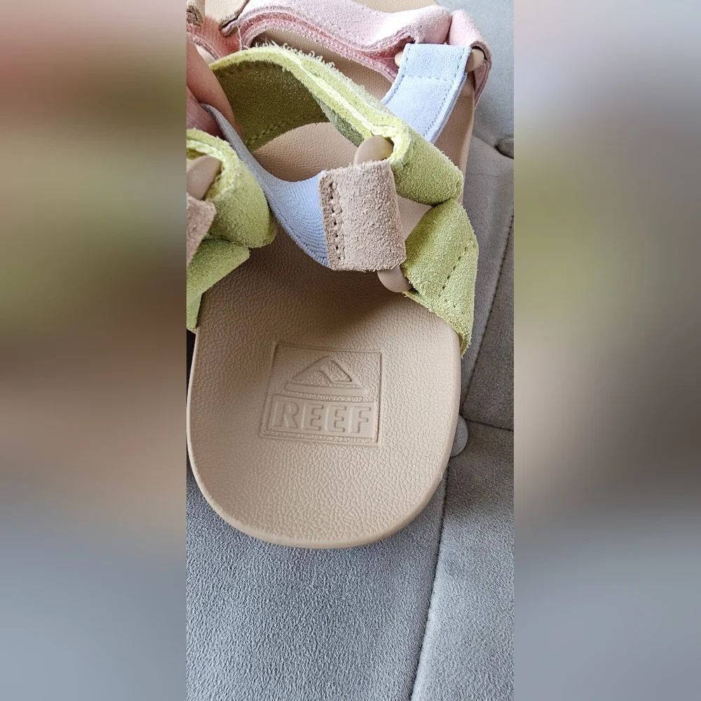 Reef Suede Platform Sandals - meringue - Picture 4 of 7